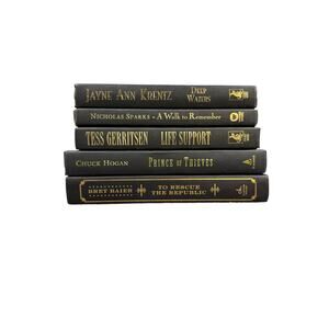 Black Book Stack Home Decor